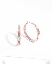 Load image into Gallery viewer, Glitzy by Association - Copper Hoop Earrings