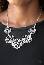 Load image into Gallery viewer, Rosy Rosette - Silver