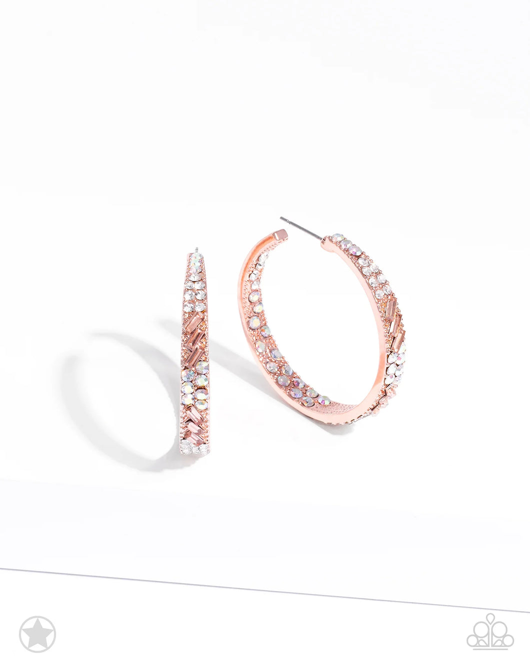 Glitzy by Association - Copper Hoop Earrings