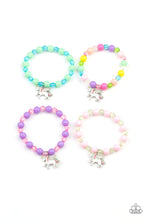 Load image into Gallery viewer, Starlet Shimmer Bracelet with Unicorn Charm
