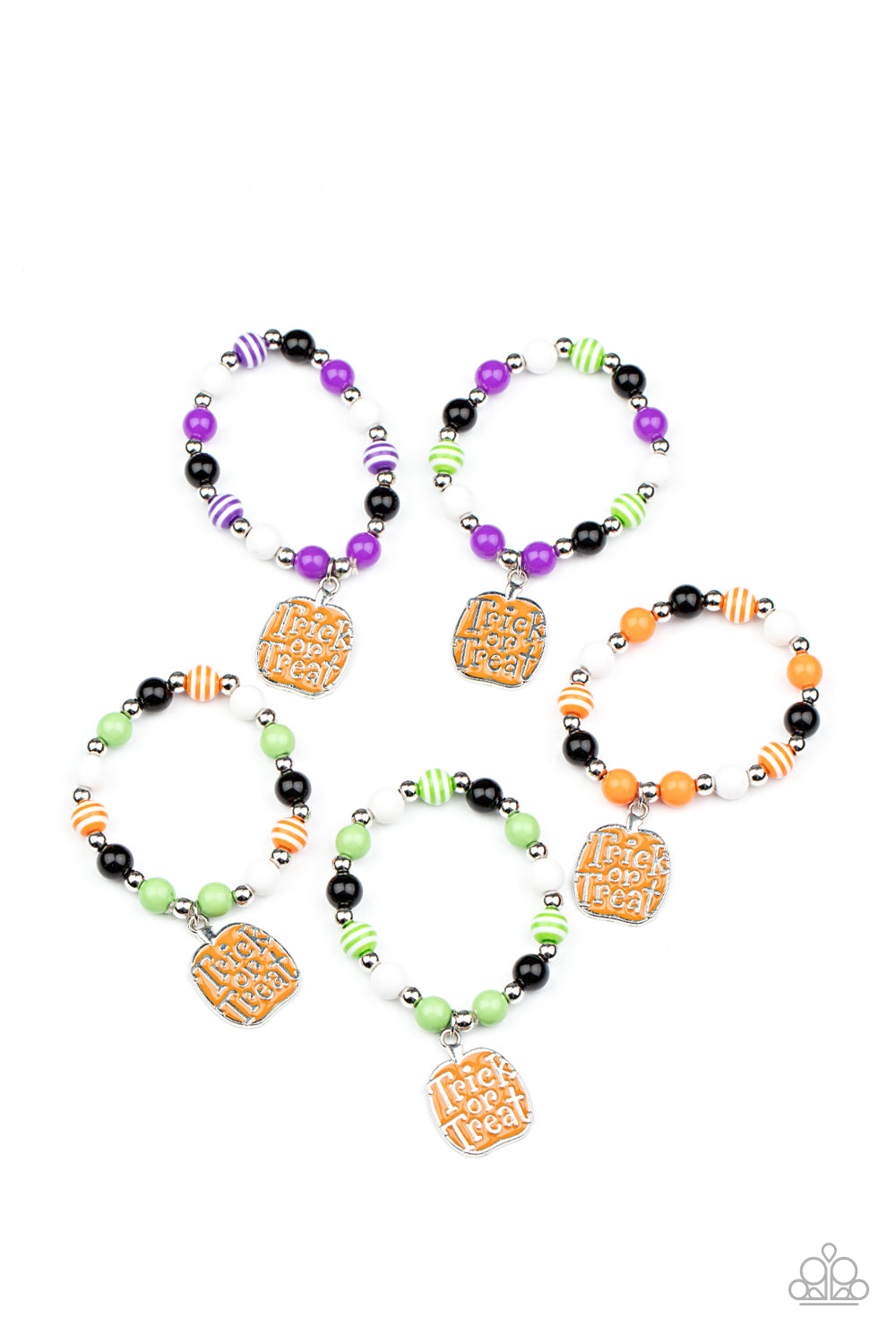 Starlet Shimmer Bracelet with Halloween Pumpkin Charm